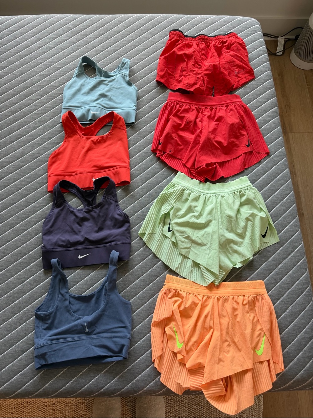 Nike Dri Fit Split Shorts & Sports Bra Bundle
